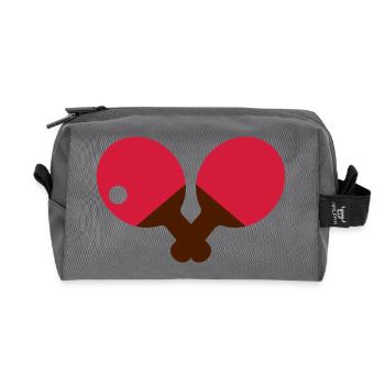 Ping Pong - Trousse de toilette en tissu recyclé - anthracite - Devant
