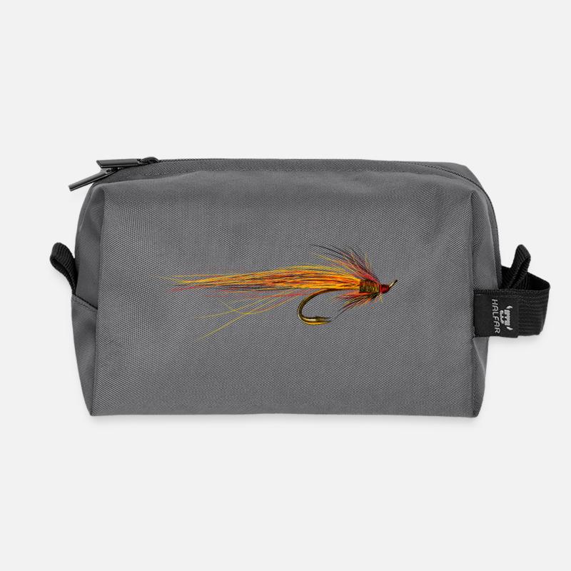Fly fishing - Recycelte Kulturtasche - Anthrazit