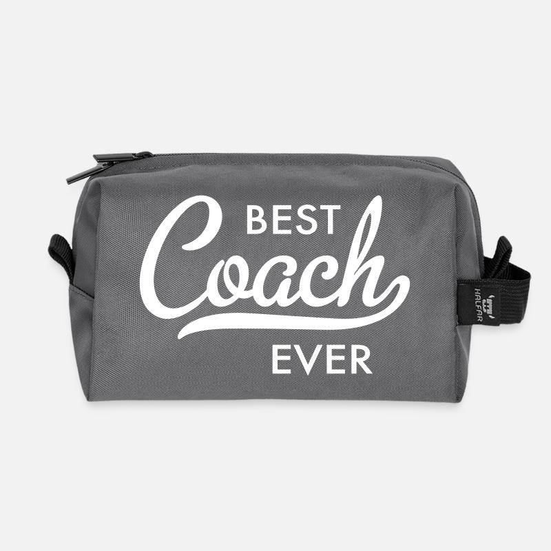 Coach - Recycelte Kulturtasche - Anthrazit