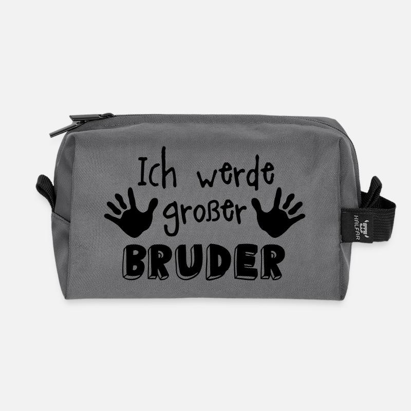 grosser bruder - Recycelte Kulturtasche - Anthrazit