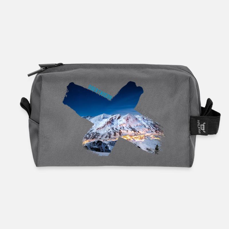 Obertauern X-Style - Recycelte Kulturtasche - Anthrazit