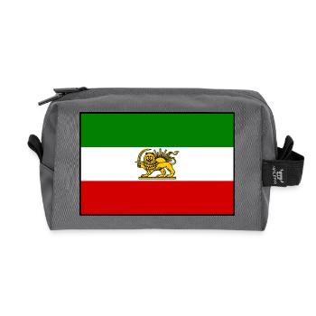 IRAN - Trousse de toilette en tissu recyclé - anthracite - Devant