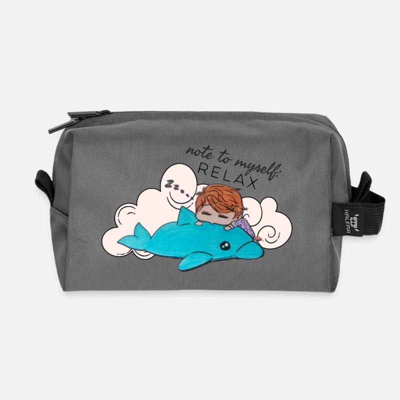 RELAX  - Recycelte Kulturtasche - Anthrazit