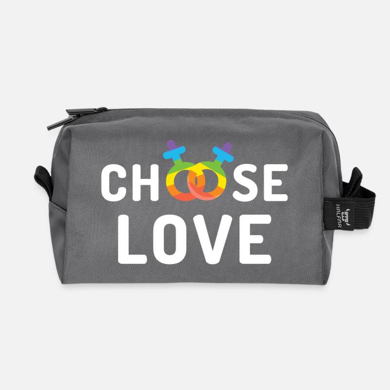 Pride Month LGBT - Liebe - Recycelte Kulturtasche - Anthrazit