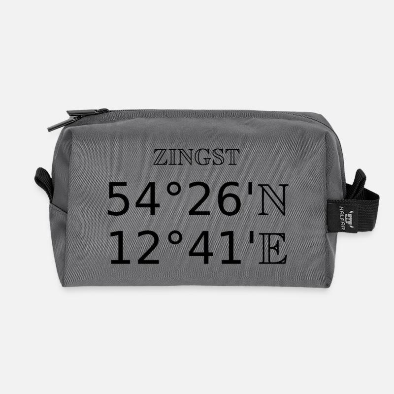 Zingst - Recycelte Kulturtasche - Anthrazit
