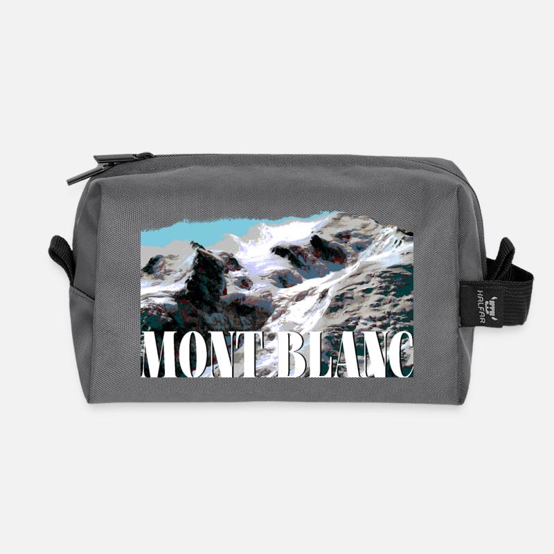 Blanc - Recycled Toiletry Zip Bag - anthracite