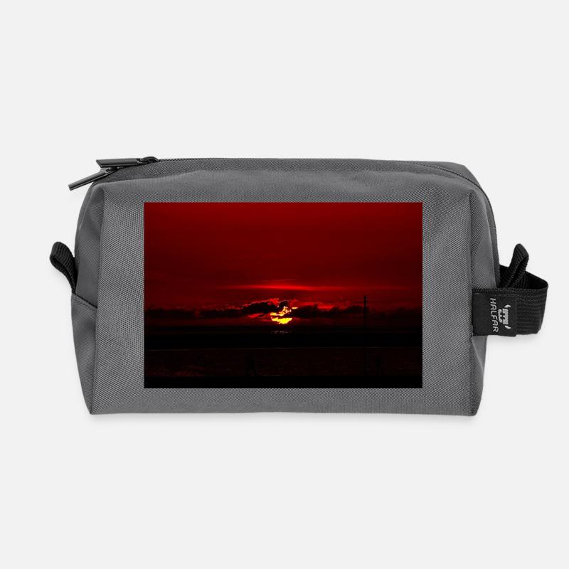 Sonnenuntergang - Recycelte Kulturtasche - Anthrazit