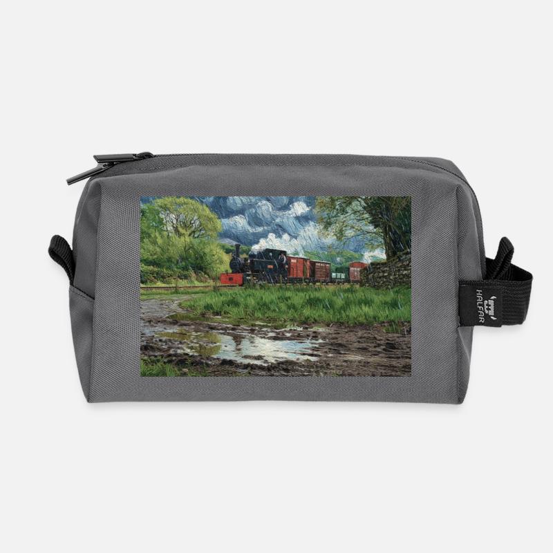 Narrow Gauge Storm - Recycelte Kulturtasche - Anthrazit