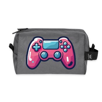 Gamer, Videospiel-Leidenschaft, Gamepad - Recycelte Kulturtasche - Anthrazit - Vorne