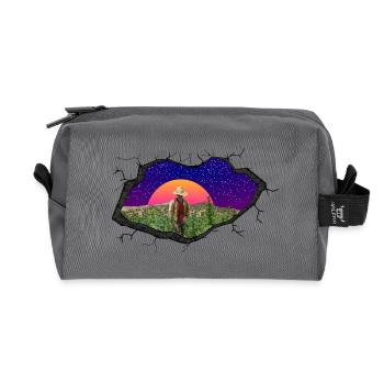 Weed Farmer - Recycled Toiletry Zip Bag - anthracite - Front