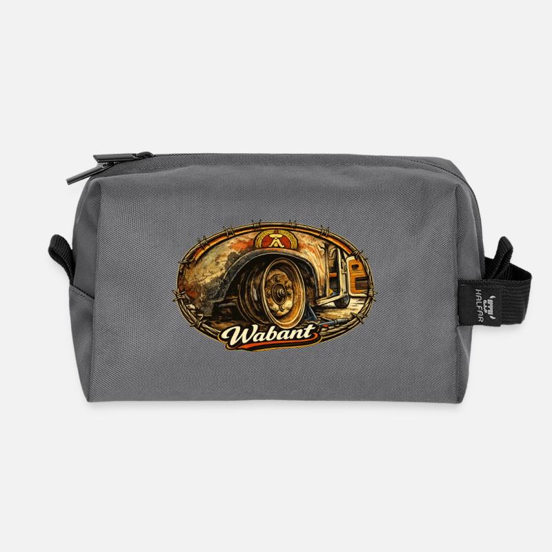 Wabant Rostiges Oldtimer-Radwagen - Recycelte Kulturtasche - Anthrazit