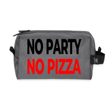 Party - Recycled Toiletry Zip Bag - anthracite - Front