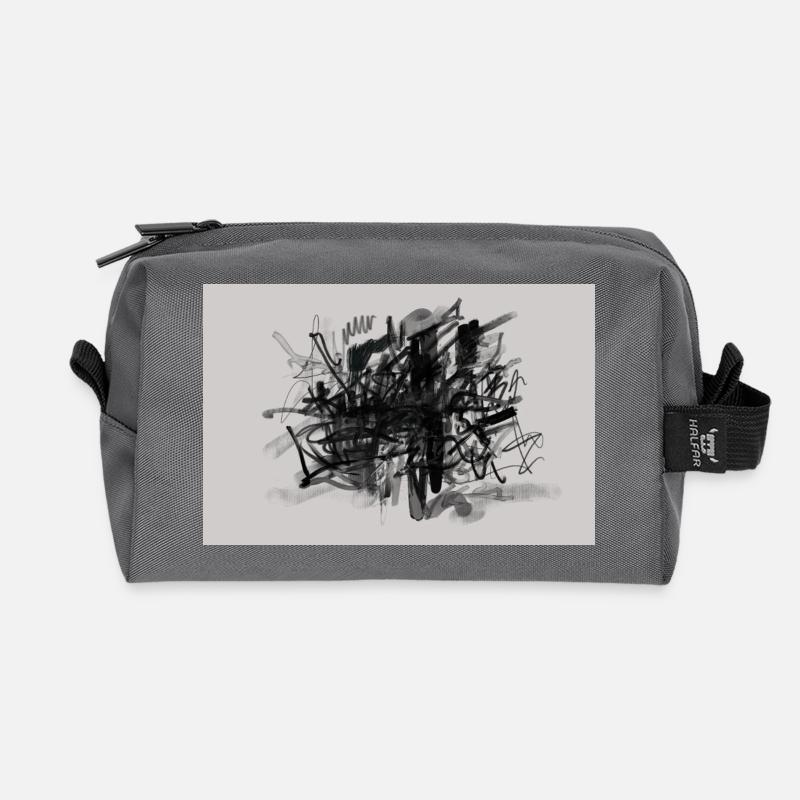 Knoten des Lärms - Recycelte Kulturtasche - Anthrazit