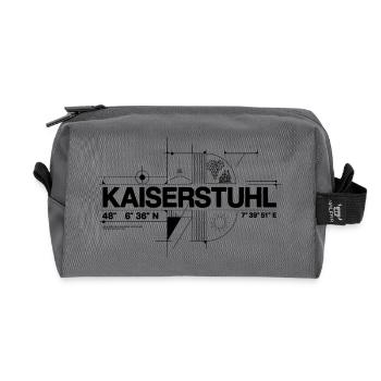 Geometric home style - Recycelte Kulturtasche - Anthrazit - Vorne