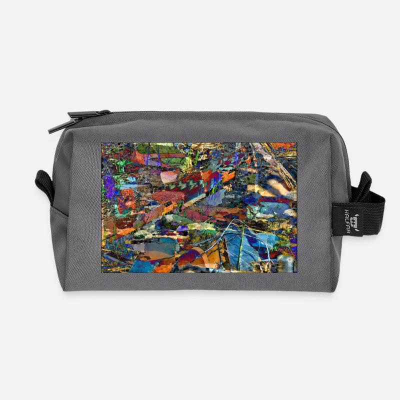 schroddjkakkj - Recycelte Kulturtasche - Anthrazit