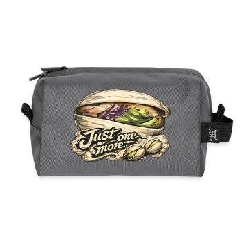 Pistache, juste un T-shirt de plus pour la soirée cinéma snack - Trousse de toilette en tissu recyclé - anthracite - Devant