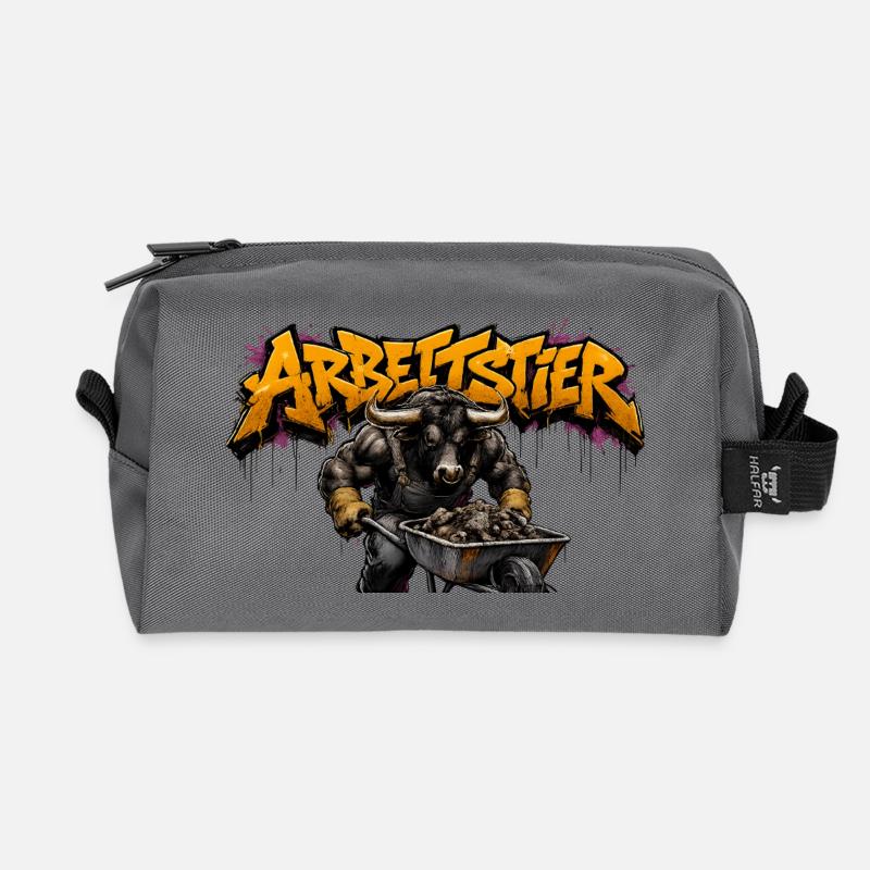 Arbeitstier Kraftwerker - Recycelte Kulturtasche - Anthrazit
