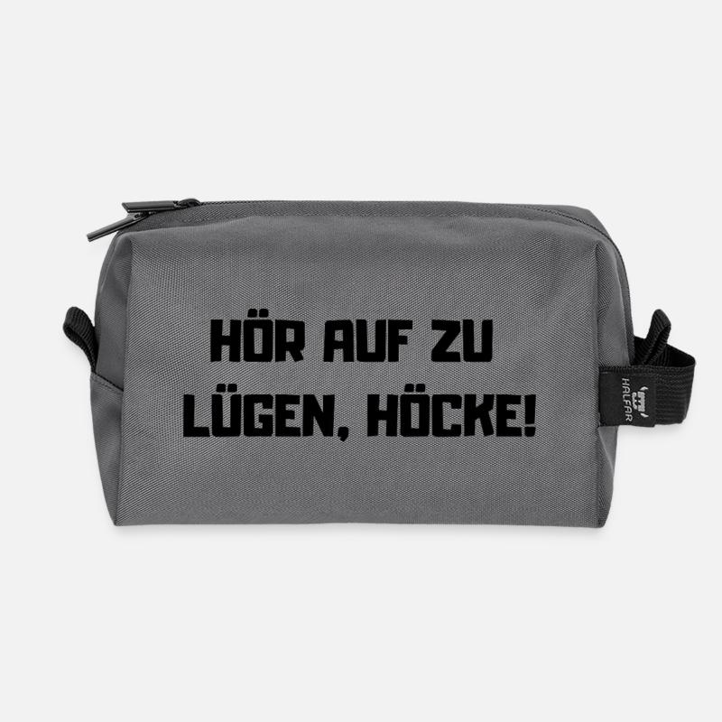 Hör auf zu lügen – Protest Parole gegen AfD  - Recycelte Kulturtasche - Anthrazit