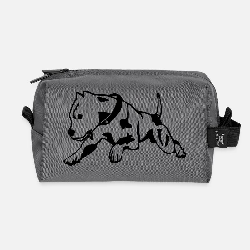 Pit Bull - Recycelte Kulturtasche - Anthrazit