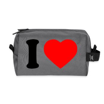 J’adore - Trousse de toilette en tissu recyclé - anthracite - Devant