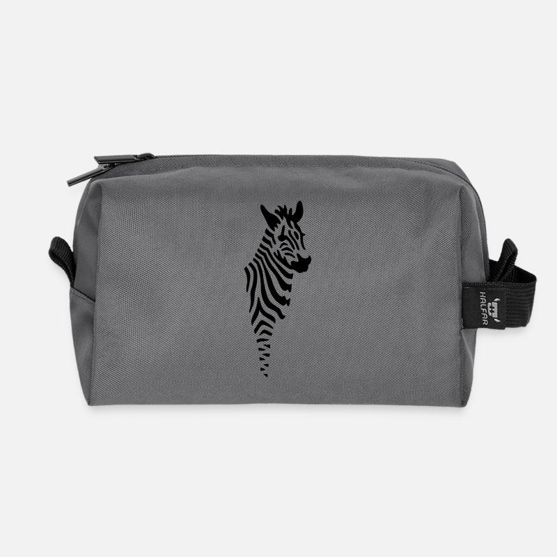 zebra - Trousse de toilette en tissu recyclé - anthracite
