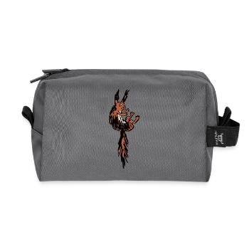 Squirrel - Recycled Toiletry Zip Bag - anthracite - Front