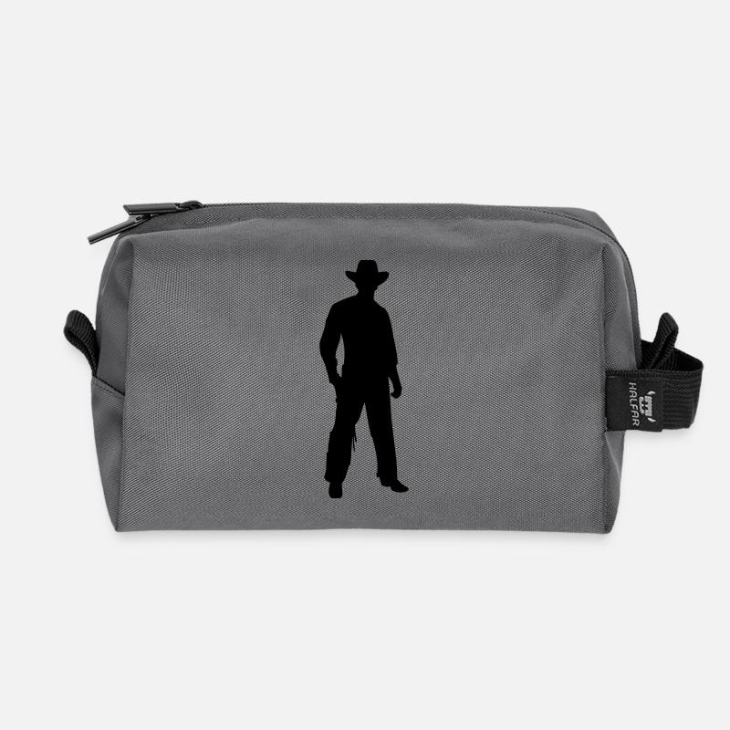 Cowboy - Recycelte Kulturtasche - Anthrazit