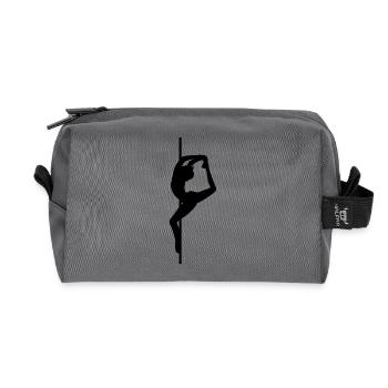 Poledance Pole Dancing Tanz Stange Tanzen - Recycelte Kulturtasche - Anthrazit - Vorne