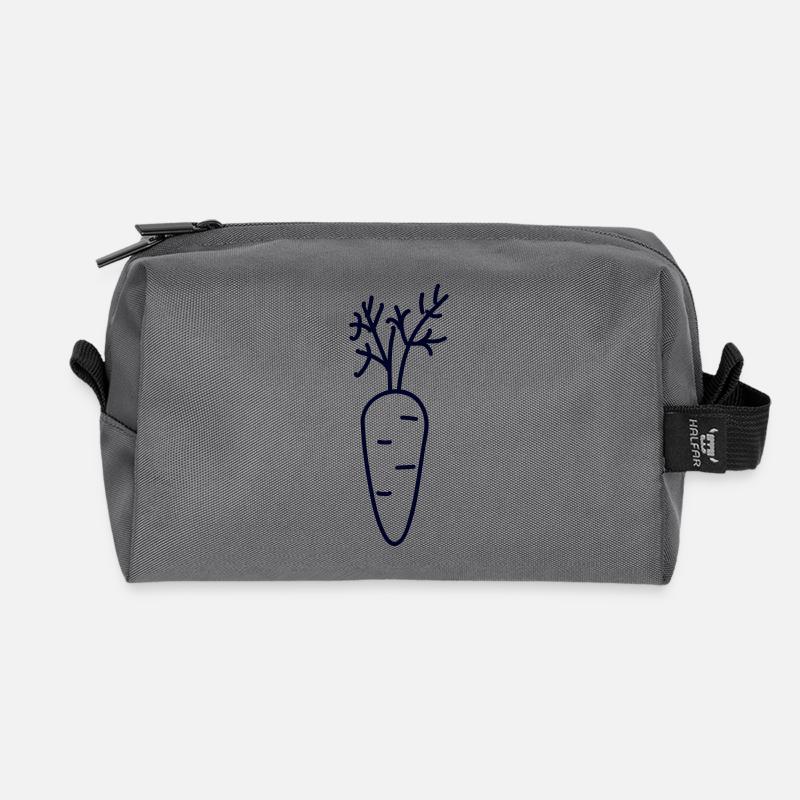Karotte Mohrrübe carrot - Recycelte Kulturtasche - Anthrazit