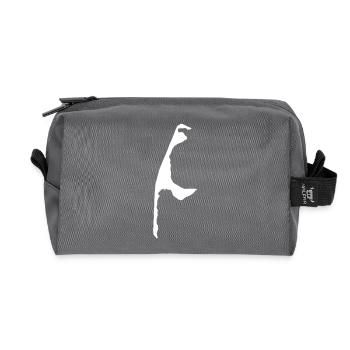 Sylt Silhouette - Recycled Toiletry Zip Bag - anthracite - Front