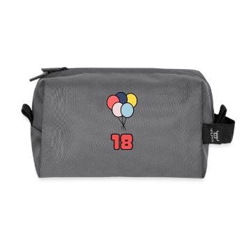 ALLES GUTE ZUM GEBURTSTAG. ALLES GUTE ZUM GEBURTSTAG. JAHRESTAG. - Recycelte Kulturtasche - Anthrazit - Vorne