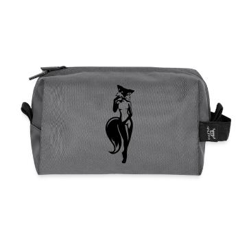 sexy vixen - Recycled Toiletry Zip Bag - anthracite - Front