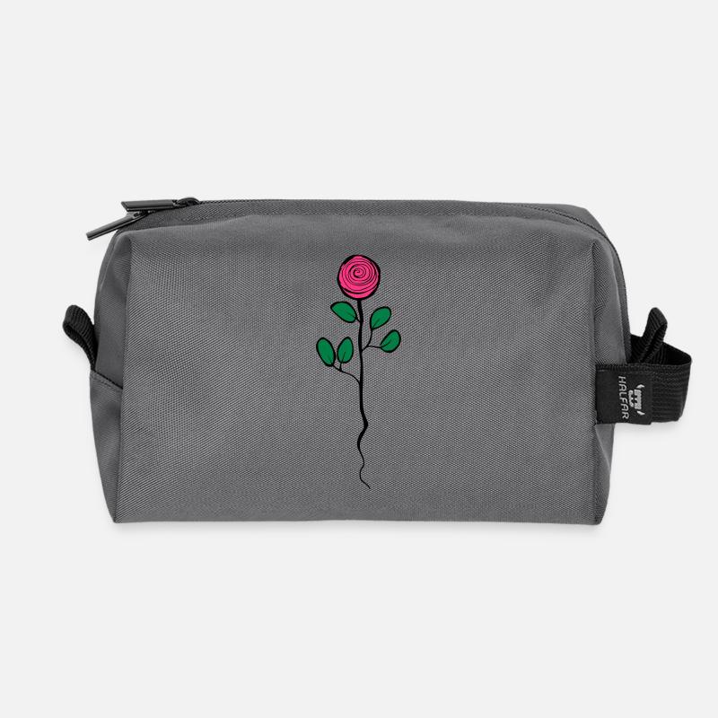 Rose - Recycelte Kulturtasche - Anthrazit