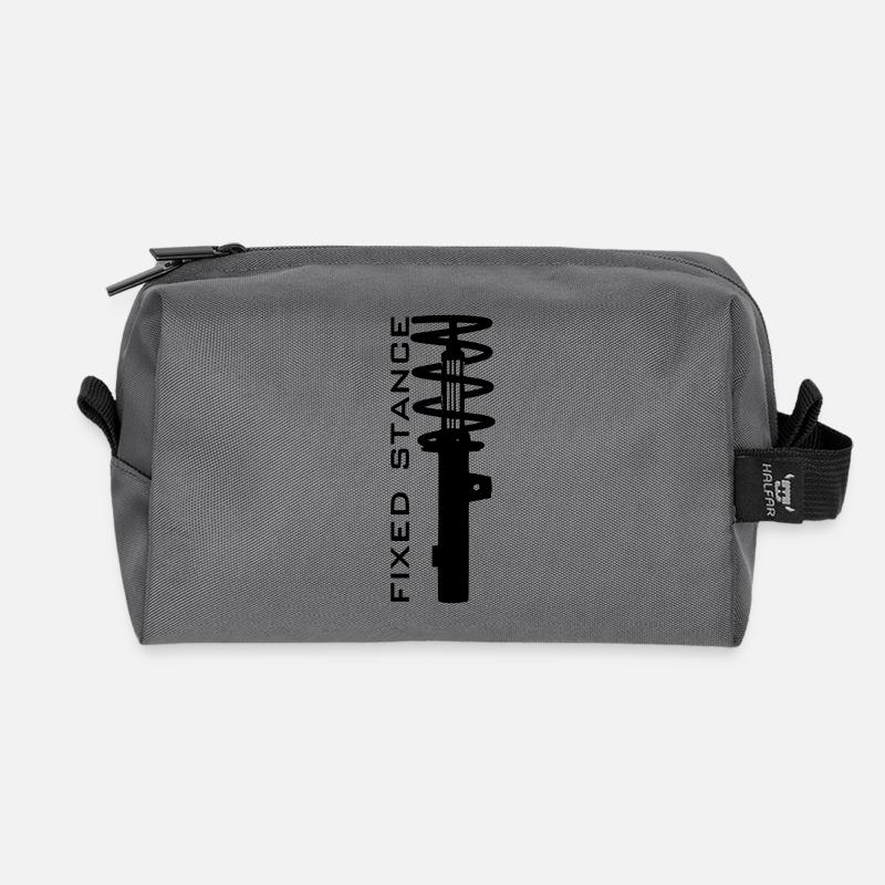 FIXED STANCE - Recycelte Kulturtasche - Anthrazit