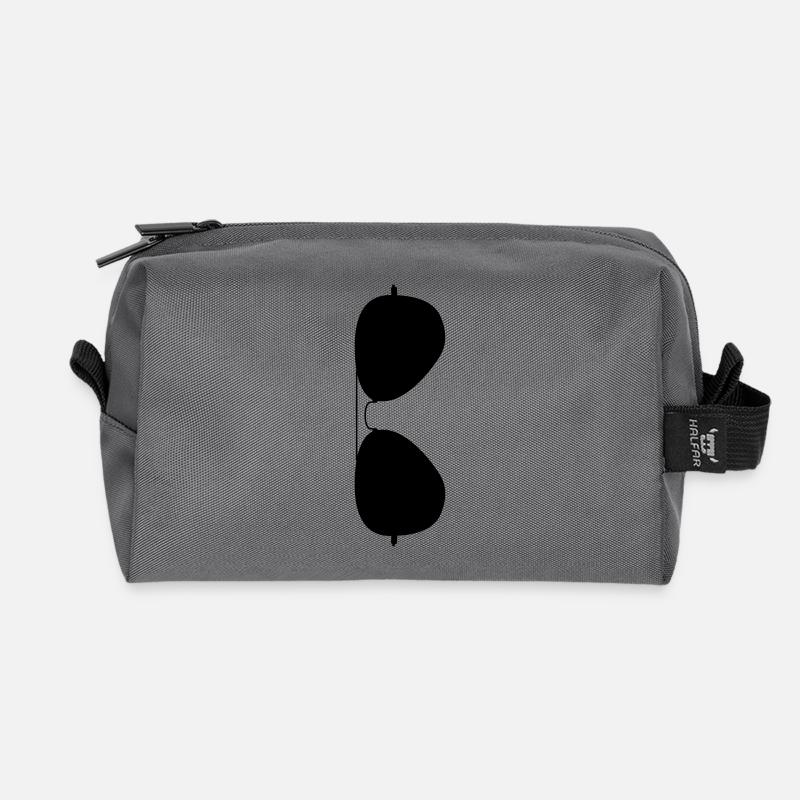 Sonnenbrille - Recycelte Kulturtasche - Anthrazit