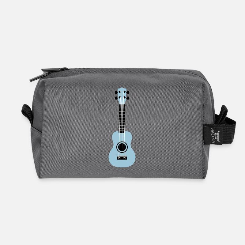 Ukulele - Recycelte Kulturtasche - Anthrazit