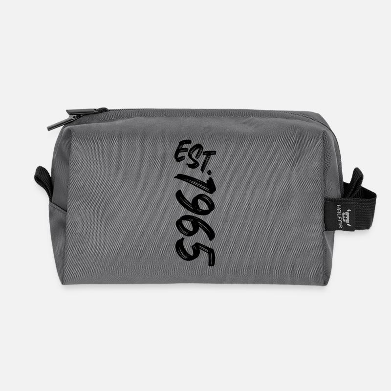 Est. 1965 - Established 1965 - Geburtstag Geschenk - Recycelte Kulturtasche - Anthrazit