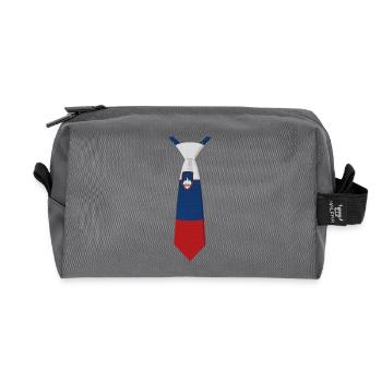 Slovenia Tie – Flaggendesign - Recycelte Kulturtasche - Anthrazit - Vorne