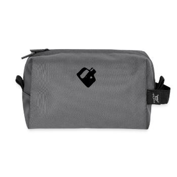 flasche2 - Recycelte Kulturtasche - Anthrazit - Vorne