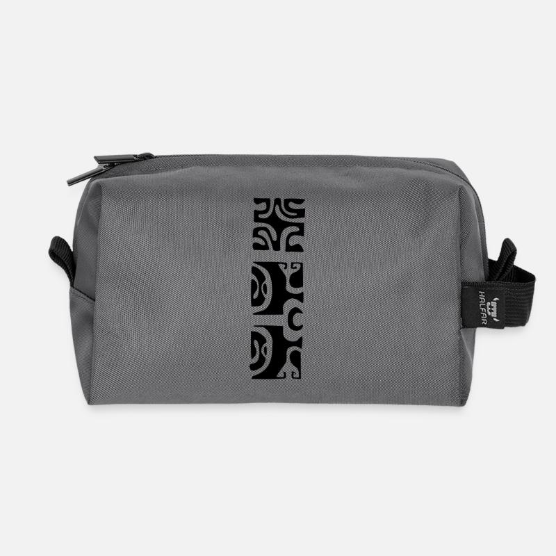 MANA - BLACK - Recycled Toiletry Zip Bag - anthracite