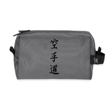 karaté - Trousse de toilette en tissu recyclé - anthracite - Devant