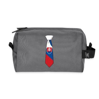 Slovakia Tie – Flaggendesign - Recycelte Kulturtasche - Anthrazit - Vorne