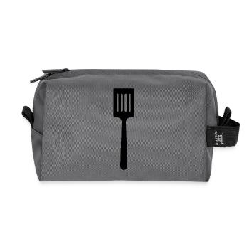 Kitchen spatula - Recycled Toiletry Zip Bag - anthracite - Front