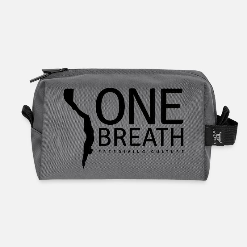One Breath (custom color) - Recycelte Kulturtasche - Anthrazit