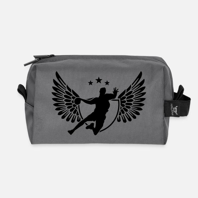handball - Recycelte Kulturtasche - Anthrazit