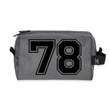 78 - Recycelte Kulturtasche - Anthrazit - Vorne
