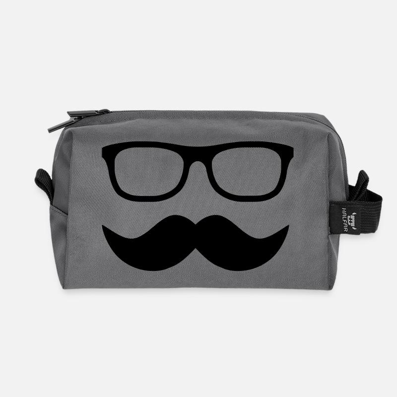 Moustache - Recycelte Kulturtasche - Anthrazit