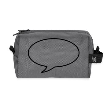 bubble - Trousse de toilette en tissu recyclé - anthracite - Devant