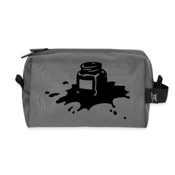 Tuschenapf - Recycelte Kulturtasche - Anthrazit - Vorne