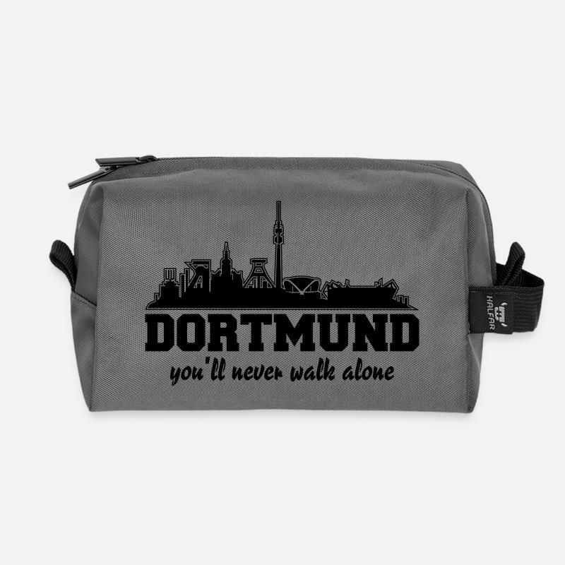 Dortmund Skyline - Recycelte Kulturtasche - Anthrazit